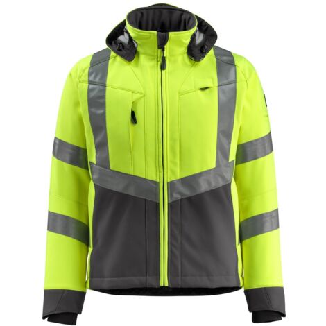 MASCOT Safe Supr Softsh-Jacke Blackpool Gr.L hi-vis glb/dunkelanthr 15502-246