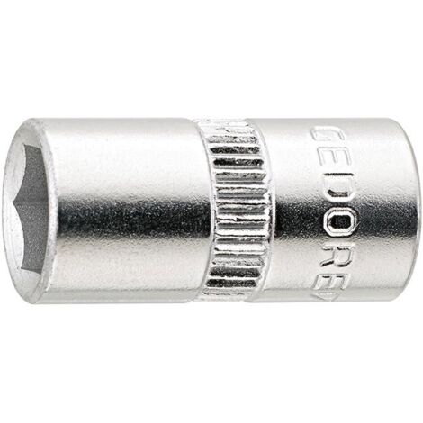 Steckschlüsseleinsatz DIN3124 ISO2725-1 1/4Zoll SW 11/32Zoll 6KT verchromt