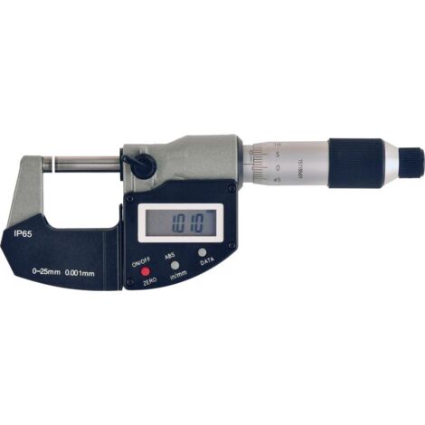 Bügelmessschraube IP65 digital im Etui 0-25mm FORMAT