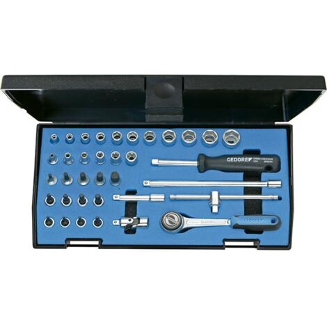 GEDORE Steckschlüssel-Set 1/4" 36-tlg 6-kant IN-TX-ITX 20 ITU-3 6196710 (1/5)