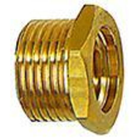 Reduziernippel kurz, Messing, AG G1/4 , IG G1/8, RIEGLER