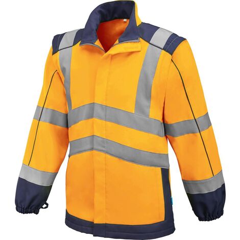 FORMAT Softshell-Warnjacke Jasper Gr.L orange/marine (1/3)