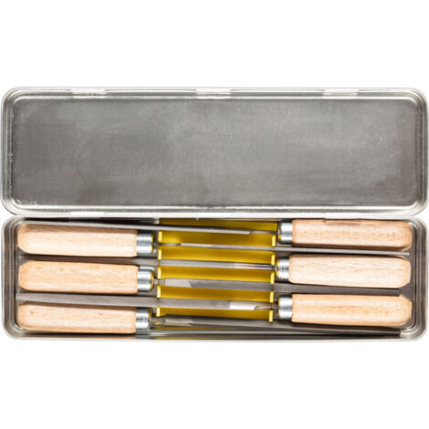 PFERD TOOLS 11700265 Schlüsselfeilen-Set Hieb 2 inkl. Feilenheften in Metallbox  Länge 100 mm 1 St.