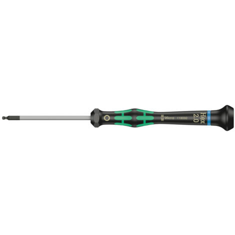 Elektronik- Schraubendreher Innensechskant 2mm mit Kugelkopf Wera
