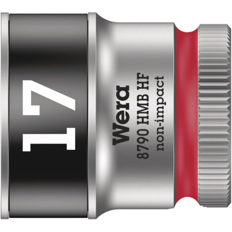 WERA Steckschlüsseleinsatz 6-kant 3/8" 17mm mit Haltefunktion