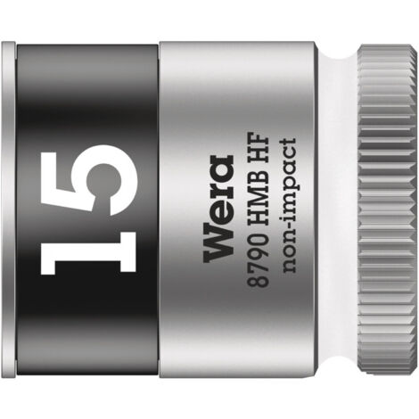 WERA Steckschlüsseleinsatz 6-kant 3/8" 15mm mit Haltefunktion