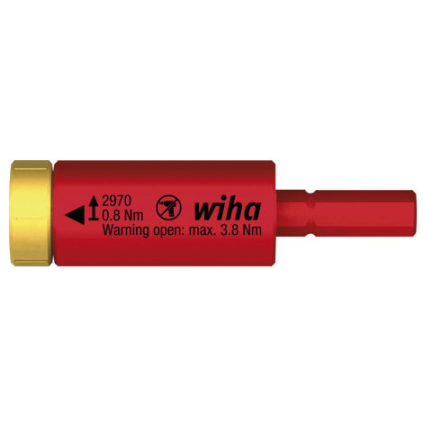 Wiha Drehmoment easyTorque Adapter electric für slimBits und slimVario® Halter in Blister 0,8 Nm (41341)