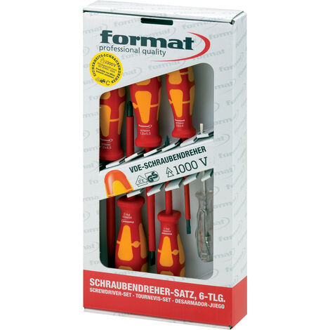 FORMAT VDE Schraubendreher-Set 6tlg. mit Spannungsprüfer