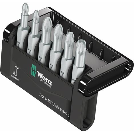 Wera Mini-Check PZ, 50 mm 05056471001 Bit-Set 6teilig Kreuzschlitz Pozidriv