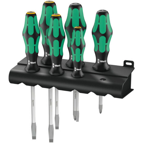 WERA Schraubendreher-Set mitSechskantklinge 334/355SK/6