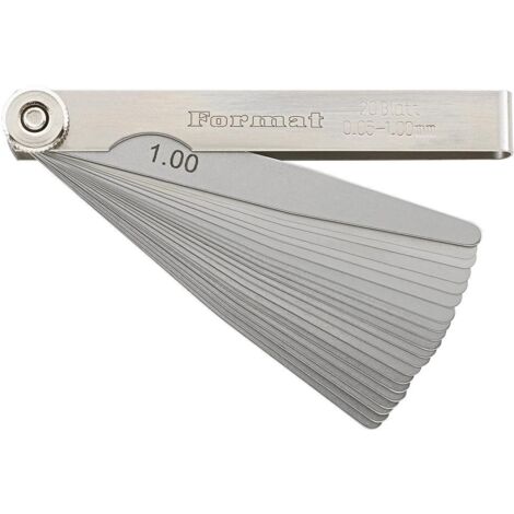 Präzisions-Fühlerlehre 20 Blatt 005-1mm T3 FORMAT