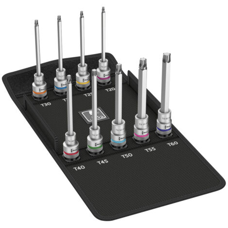 WERA Schraubend.-Eins.Grt.1/2" 9tlg Tx Haltefür lang