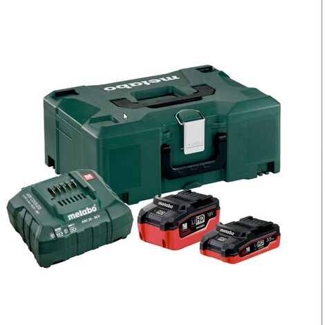 METABO Basis-Set für Pick u Mix LiHD 18V 1x3.5Ah + 1x5.5Ah + ML