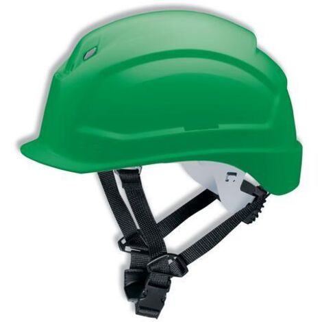 UVEX Schutzhelm pheos S-KR 9772 kurzer Schirm Drehrad grün