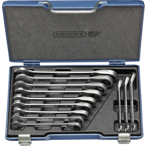 GEDORE Maulschlüsselsatz mit Ringratsche 12-teilig 7 UR-012 2297418 (1/5)