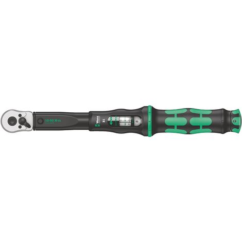 Wera Click-Torque B 1 Drehmomentschlüssel mit Umschaltknarre, 10-50 Nm