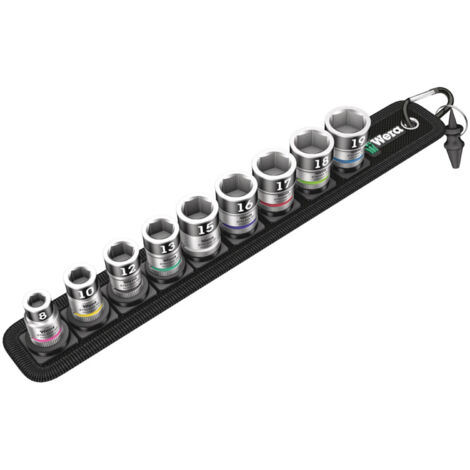 WERA Steckschlüsseleinsatz Set mit Haltefunktion 3/8" 10-teilig