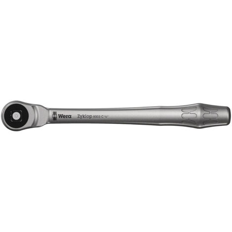Wera 8003 C Zyklop Metal-Knarre mit Durchsteckvierkant mit 1/2&quot-Antrieb - 004063