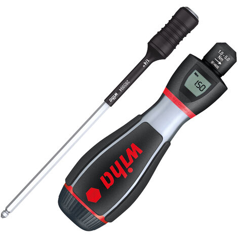 Wiha Drehmoment-Schraubendreher iTorque® mit Digitalskala 1.0-5.0 Nm I intelligentes Drehmomentwerkzeug I einstellbar I mit digitalem Display (36888)