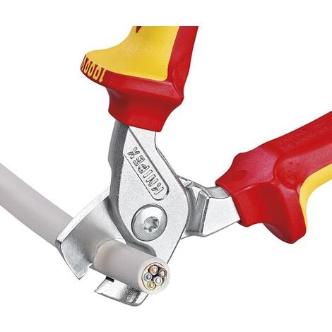 KNIPEX 95 16 160 StepCut Kabelschere isoliert Mehrko. VDE verchr. 160 mm
