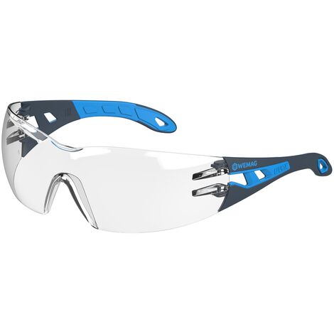 UVEX Schutzbrille pheos WEMAG Edition ETC AF klar anthrazit/blau 9192.415