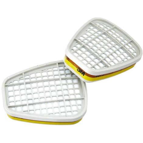 3M™ 6075 A1 Filter für organische Dämpfe und Formaldehyd 8 Filter/Karton - Stück: 8