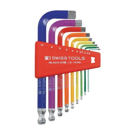 PB SWISS TOOLS Sechskant-Winkelschraubendreher mit Kugelkopf 4,0mm