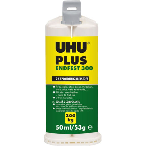 2Komponentenkleber 53g Kartusche UHU plus endfest 300 UHU 6 Stk