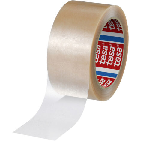 Tesa PVC Klebeband 4124 - Paketklebeband transparent 50mmx66m - 6 Stück