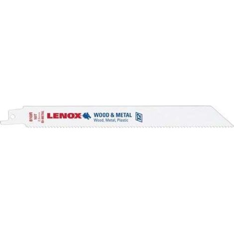 LENOX 5x Säbelsägeblatt 810R Länge 203 mm Breite 19 mm TPI 10 - 20580810R