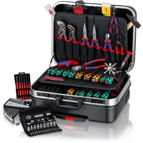 KNIPEX 00 21 06 M Werkzeugkoffer "BIG Basic Move" Mechanik 90-teilig 515 mm