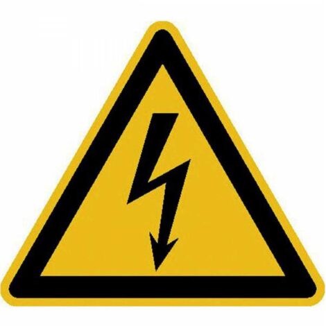 SafetyMarking Warnschild Aluminium SL 100 mm Warnung vor gefährlicher elektrischer Spannung