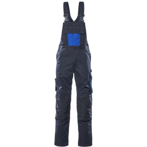 MASCOT Unique Latzhose Augsburg Gr. 82C46 schwarzblau/kornblau 12169-442
