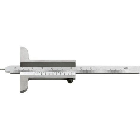 Fortis Tiefenmessschieber mit Messstift 200mm 1/50