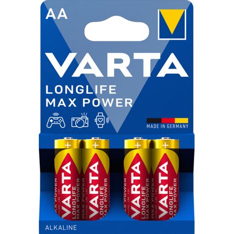 VARTA Batterie Max Tech 4706101404 AA Mignon LR6 1,5V 4St./Pack.