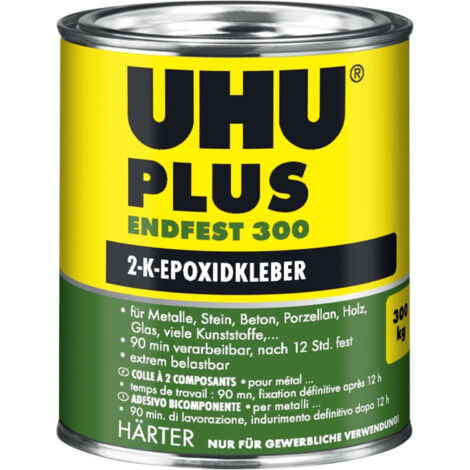 UHU 2-Komponentenepoxidkleber PLUS ENDFEST 300 Dose Härter 740g 3 Stk