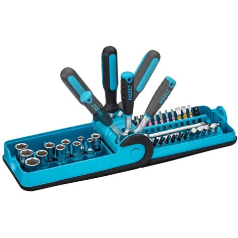 Steckschlüsselsatz 856-1HP 38-tlg.1/4 Zoll SW 5,5-14mm Z.90 6KT HAZET (1/5)