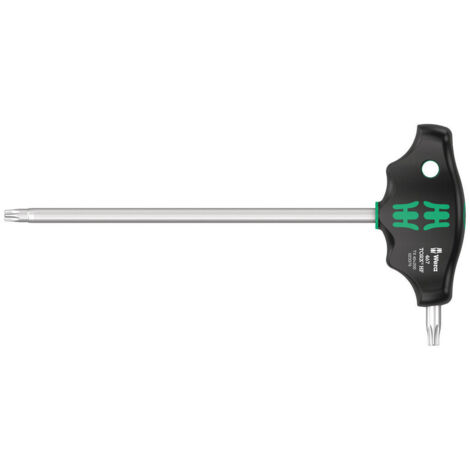 WERA T-Griff-Schraubendreher TORX 467 HF 40x200mm Haltefür Seitenabtrieb
