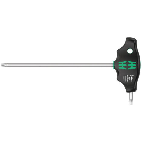 WERA T-Griff-Schraubendreher TORX 467 HF 30x200mm Haltefür Seitenabtrieb