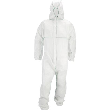 Einweg-Schmutzanzug Basic Fortis Gr. XXL weiß (1/2)