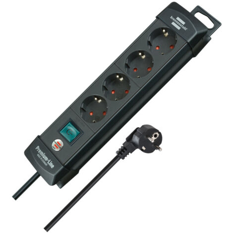 Brennenstuhl Steckdosenleiste 4-fach 1951140100 Premium-Line schwarz 1,8m H05VV-F 1951140100 (1/5)