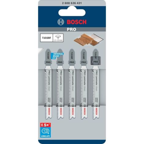 Bosch PRO Laminate clean T101BIF Stichsägeblatt, 83 mm, 5 Stück (1/5)