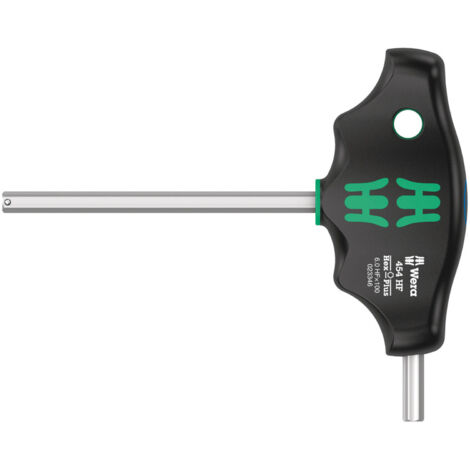 Wera 454 HF Quergriff-Sechskantschraubendreher Hex-Plus mit Haltefunktion, 6 x 100 mm