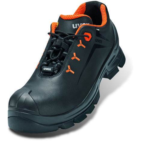 UVEX 2 MACSOLE Sicherheits-Halbschuh Gr. 42 W11 S3L ESD SR HRO schwarz/orange 6522.2