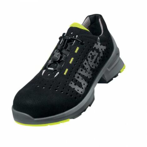 UVEX 1 Sicherheits-Halbschuh 8543 S1 ESD SR gelocht schwarz/gelb Gr. 47 W11