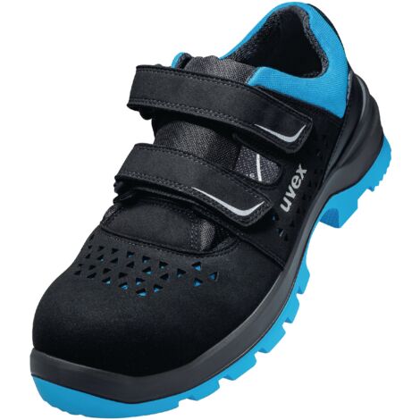 uvex 2 xenova® 9553245 ESD Sicherheitssandale S1P Schuhgröße (EU): 45 Schwarz, Blau 1 Paar