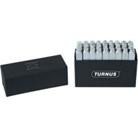 TURNUS Schlagbuchstabensatz vernickelt SH 12mm