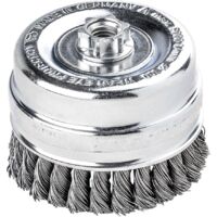 LESSMANN Topfbürste Stahldraht gezopft 100x0,5mm