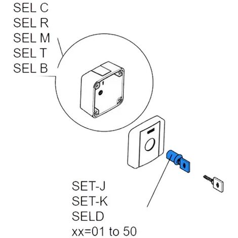 came serrure avec clé set-j sel-c r2151301/50 119R2151301/50 (1/3)