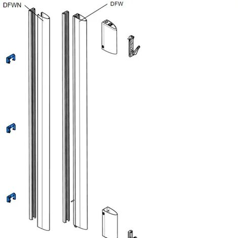 came pièce détachée kit 3 x étriers de fixation df 119rir047 (1/3)